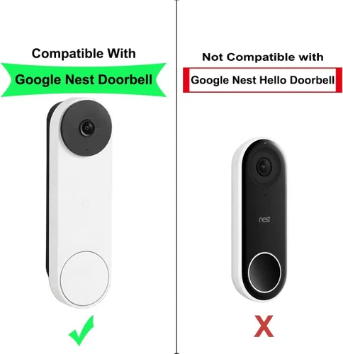 Miniatura 2 de Funda de silicona compatible con Google Nest Doorbell (batería), impermeable, protector de cámara, accesorios para timbre de puerta Google Nest