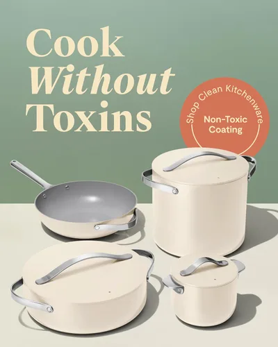Miniatura 2 de Caraway Cookware+ Collection - Juego de Utensilios de Cocina Especializados - Olla Pequeña, Sartén para Saltear, Rondeau y Olla de Caldo - 3 Tapas