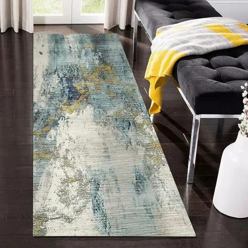 Miniatura 2 de Alfombra de pasillo antideslizante y lavable, alfombra larga para interiores y exteriores, tapete de goma con respaldo de 23.6 in/31.5 in/39.4