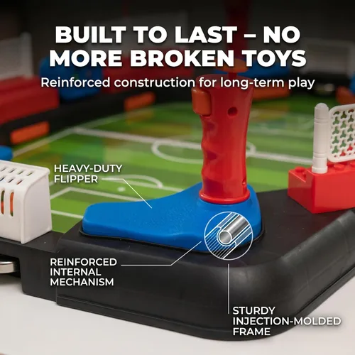 Miniatura 4 de Juguete de fútbol para niños - Juego de futbolín de mesa para niños de 3, 4, 5, 6, 7, 8-12 años - Regalo interactivo de fútbol - Mini juego de mesa