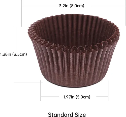 Miniatura 2 de Bake Choice 200 forros estándar para cupcakes arcoíris para hornear, envoltorios de cupcakes de grado alimenticio, forros de muffins de pergamino a