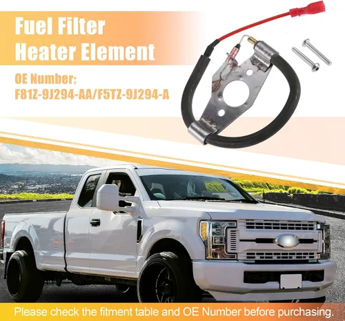 Miniatura 2 de X AUTOHAUX Elemento calentador de filtro de combustible para Ford F-250 F-350 E-350 Super Duty Excursion Econoline Calentador Asamblea Reemplazar