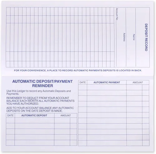 Miniatura 4 de Registros de cheques para chequera personal, registro de chequera fácil de leer