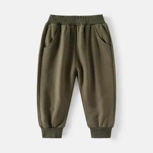 Miniatura 3 de Paquete de 3 pantalones deportivos elásticos con cordón para bebé, de algodón, dinosaurio, con bolsillos