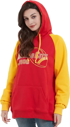 Miniatura 6 de RZUO Sudadera con capucha suave para hombre con bordado de fútbol clásico de la ciudad