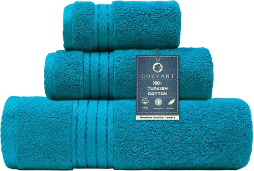 Miniatura 25 de COZYART - Juego de 3 toallas de baño de algodón, color naranja quemado, grandes y gruesas, 19.17 oz/yd², incluye 1 toalla de baño, 1 toalla de mano