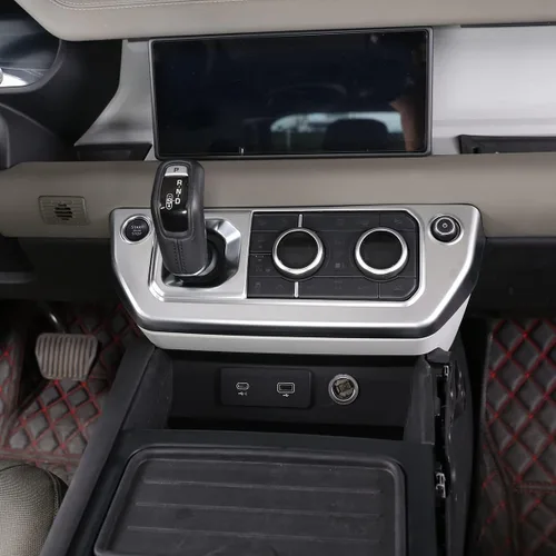Miniatura 4 de Marco de botón de modo de aire acondicionado de control central ABS para Land Rover Defender 110 2020 2021 2022 2023 Accesorios de coche