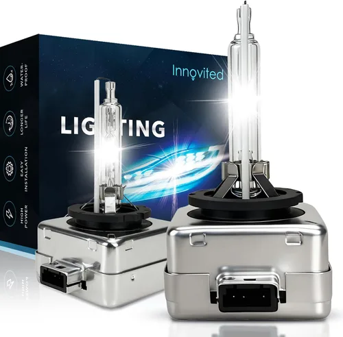 Miniatura 12 de Innovited Bombillas de Faros de Xenón HID D1S 10000K Azul Frío Luz Alta y Baja 66144 66140 85140 85415, etc Bombilla de Repuesto - Paquete de 2