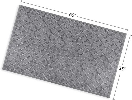 Miniatura 3 de Bungalow Flooring Waterhog - Tapete para puerta, de 3 x 5 pies, fabricado en Estados Unidos, duradero y decorativo, antideslizante