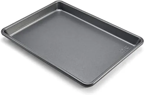 Chicago Metallic Commercial II - Bandeja antiadherente pequeña para galletas/hornear. Perfecto para hacer rollos de gelatina, galletas, pasteles,