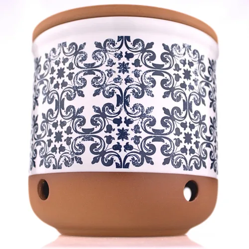 Okavango Garlic Keeper de cerámica – conservadores de ajo – recipiente de almacenamiento de ajo – Soporte para ajo – Encimera – Tarro de ajo –