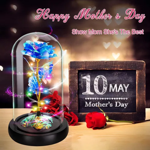 Miniatura 4 de Childom Regalos de flores para el día de la madre para mamá de hija e hijo, regalos de cumpleaños para mujeres, mamá, abuela, esposa, flores
