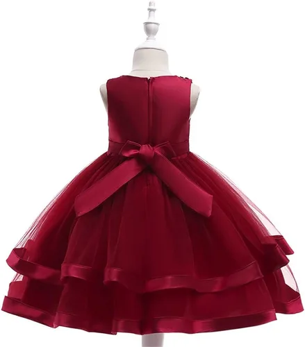 Miniatura 3 de COMISARA - Vestido formal para niña, para boda o desfile, tallas 6M-9T