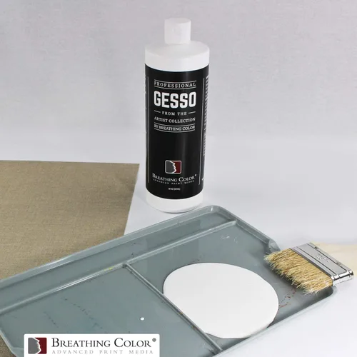 Miniatura 3 de Imprimación de lona de gesso blanco de 32 onzas ¡Dale a tu arte la mejor base prime! Evita que la pintura se absorba. Ya sean acrílicos, óleos