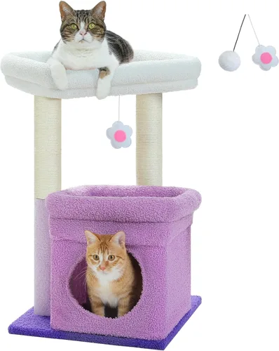 Miniatura 11 de PEQULTI Árbol para Gatos Torre de Gatos para Gatos Grandes con Postes de Rascar Cubiertos de Sisal y Reposo Extra Grande para Gatos