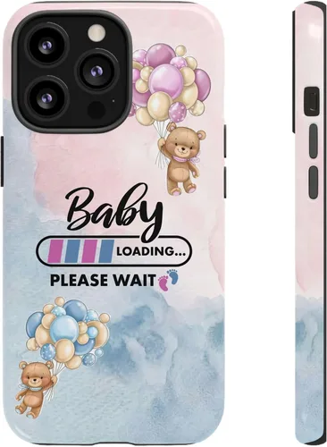 Miniatura 4 de Cute Baby Loading Phone Case for iPhone Models and Variants - Sweet Maternity Phone Cover for Pregnancy Reveal or Baby Shower Matte