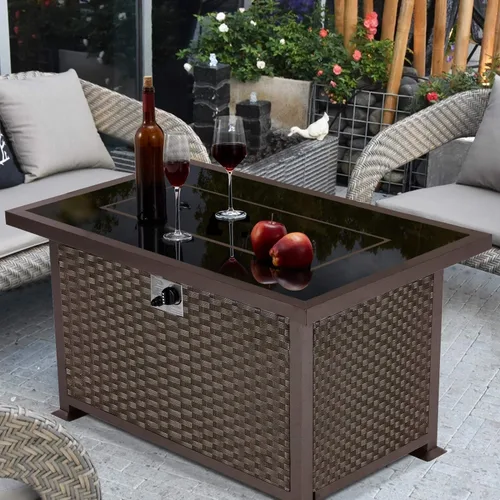 Miniatura 5 de U-MAX - Mesa para fogata a gas propano de 44 pulgadas para uso al aire libre