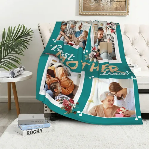 Miniatura 17 de JCETUNO Regalos personalizados de San Valentín para él y ella, mantas personalizadas con foto, mantas de fotos personalizadas, mantas de fotos