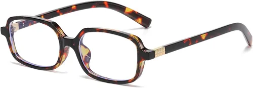 Miniatura 11 de LJCZKA Lentes rectangulares con bloqueo de luz azul para mujeres y hombres, lentes retro con marco cuadrado pequeño antifatiga ocular