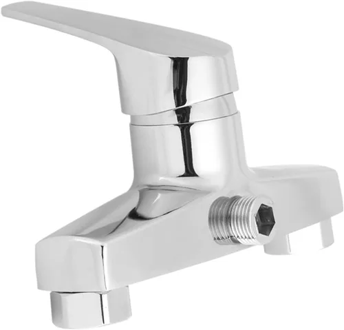 Miniatura 3 de Grifo de bañera, aleación de zinc de una sola manija, grifo de la bañera del baño montado en la pared de la ducha de la válvula mezcladora, grifos
