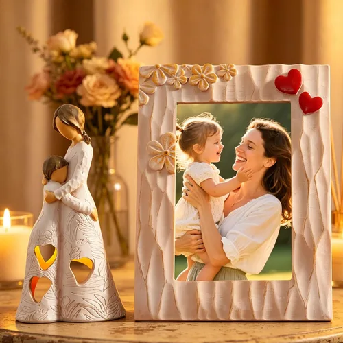 Miniatura 15 de Portavelas Estatua de ángel con mariposa hueca