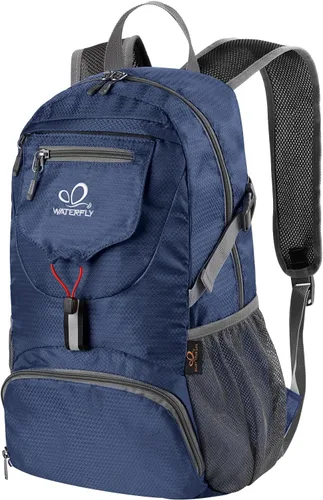 Miniatura 15 de WATERFLY Mochila pequeña ligera y plegable: mochila de 20 l ultra ligera, plegable, de senderismo, de viaje, de camping, de día, para hombre y mujer