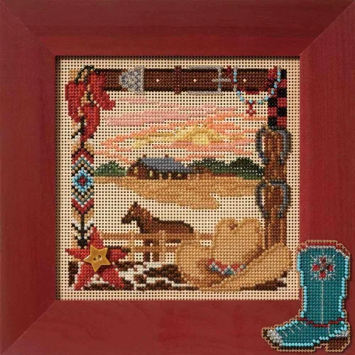 Miniatura 2 de On The Range - Kit de punto de cruz con cuentas Mill Hill Buttons & Beads 2007 Spring MH147106