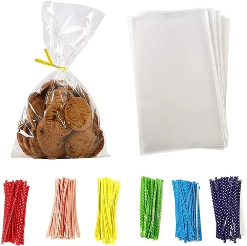 Miniatura 3 de Brandon-super 100 piezas bolsas de celofán planas transparentes de 5 x 7 pulgadas, buenas para panadería, palomitas de maíz, galletas, dulces