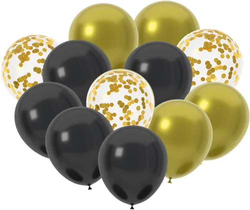 Miniatura 9 de 60 globos de látex de 12 pulgadas en negro, naranja y morado, Halloween, graduación, cumpleaños, baby shower, decoraciones de fiesta