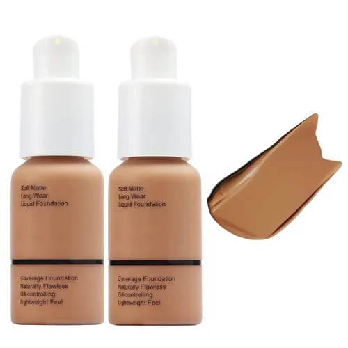 Miniatura 13 de PHOERA Foundation, Base Líquida Mate Suave Impecable 24 HR Control de Aceite Corrector Foundation Maquillaje. (1 Pza-102- Nude)