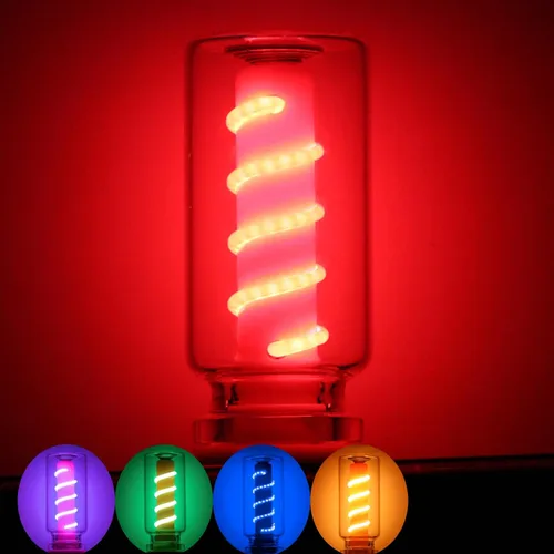 TINLOK Luces LED para interior de automóvil, lámparas retro alimentadas por USB, control táctil, luz ambiental multicolor para dormitorio, Rojo