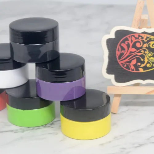 Miniatura 7 de Pasta de tiza para plantillas de serigrafía. Tinta de serigrafía, pigmento para madera, camisetas, tela, pizarra, decoración del hogar (12 botellas)