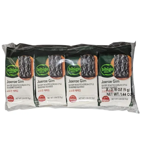 Miniatura 3 de CJ Snack de algas asadas premium de 0.18 oz (paquete de 8)