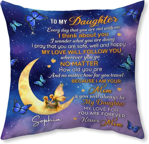 Miniatura 9 de Hyturtle Almohada personalizada para mi hijo – Regalos de mamá a hijo adulto – Regalos inspiradores en cumpleaños – Regalos de graduación
