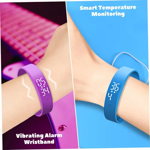 Miniatura 4 de Pulsera de alarma vibratoria con seguimiento de fitness, alarma de vibración silenciosa y diseño impermeable para durmientes pesados, estudiantes