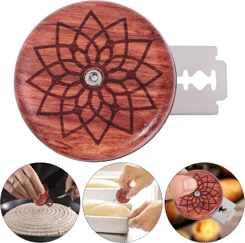 Miniatura 7 de DOITOOL Cuchillo cortador de pan de 1.77 pulgadas, herramienta de puntuación compacta para panaderos de masa madre artesanales y caseros, pan cojo