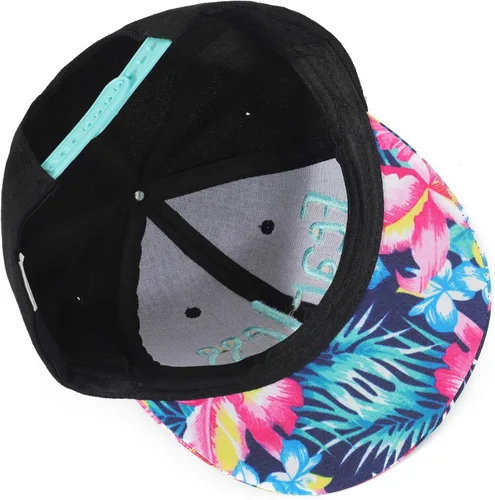 Miniatura 6 de ZLYC - Gorra de béisbol para mujer con impresión Tropical Floral neón con palabra Bordada - Snapback