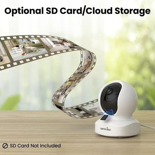 Miniatura 6 de Wansview Cámara de seguridad inalámbrica 1080P HD Wansview, WiFi Home cámara interior para bebé/ mascota/ niñera, detección de movimiento, 2 vías