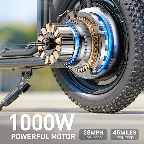 Miniatura 10 de iScooter F7 - Scooter eléctrico para adultos, motor potente de 1000W, velocidad máxima de 45 MPH y alcance de 28 millas, scooter de 16