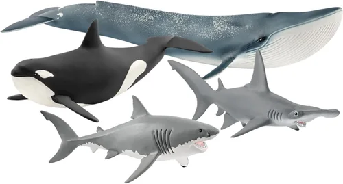 Miniatura 9 de Schleich Wild Life - Figura realista de gran tiburón blanco - Juguete de tiburón oceánico duradero y educativo para niños y niñas, para jugar