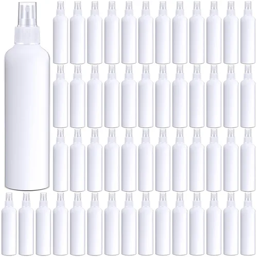 Miniatura 10 de Eccliy 32 botellas de spray de 8 onzas, botellas de limpieza de niebla fina, pulverizador de viaje de plástico vacío transparente, rociador Ámbar