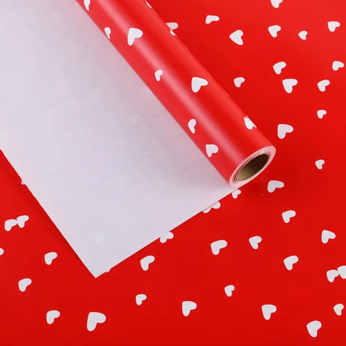 Miniatura 12 de Miss DuiDui Rollo de papel de regalo de puntos, 17 x 315 pulgadas, papel de regalo con diseño de puntos de aluminio coloridos para fiestas