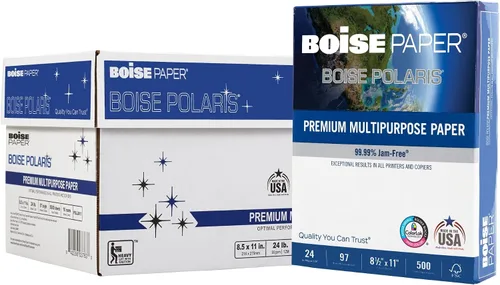 Miniatura 7 de BOISE POLARIS Papel de copia multiusos prémium Carta de 8.5 x 11 pulgadas SPLOX (caja de fácil transporte) 97 blanco brillante, 20 libras