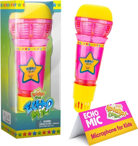 Miniatura 8 de IPIDIPI TOYS - Micrófono de eco para niños, micrófono mágico para niños pequeños con luz intermitente multicolor, terapia del habla y juguete