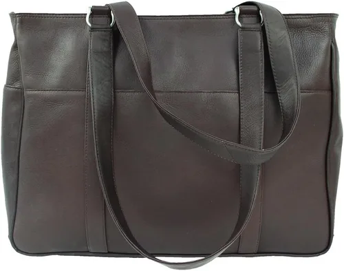 Miniatura 2 de Piel Leather Bolsa de compras mediana, Chocolate, Bolsa de compras mediana