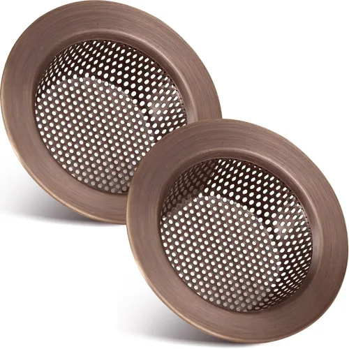 Miniatura 12 de Retisee 2 piezas de colador de fregadero de acero inoxidable para fregadero de cocina, cesta de colador de drenaje, cubierta de malla, colector