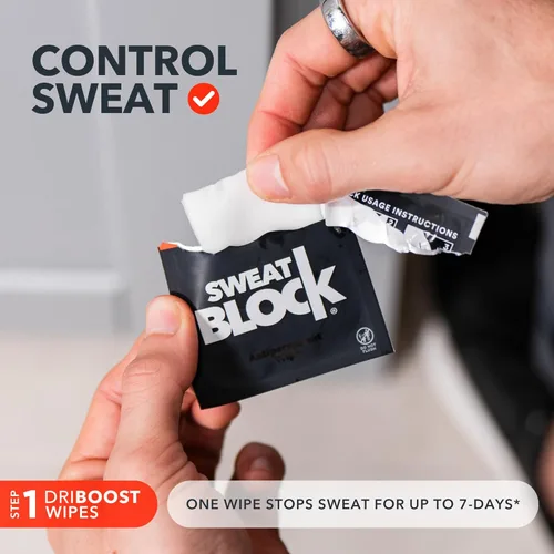 Miniatura 3 de SweatBlock Sistema antitranspirante y desodorante de máxima resistencia clínica para hombres y mujeres, ayuda para la hiperhidrosis