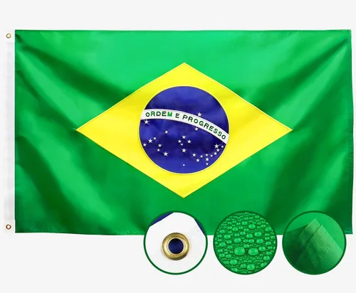 Miniatura 10 de Bandera de México 3x5 para exteriores, banderas mexicanas bordadas, nylon 210D resistente, rayas cosidas, ojales de latón más fuertes, 4 dobladillos