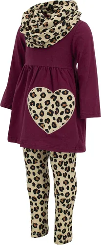 Miniatura 2 de Unique Baby Conjunto de 3 piezas a juego para niñas para cada conjunto de leggings navideños