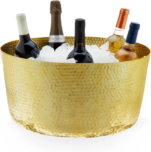 Miniatura 15 de Cubos de Bebida Twine Cheers, Cubos Galvanizados para Entretener, Cubos de Bebidas para Fiestas, Gran Cubo de Hielo y Canasta de Regalo, Cubos